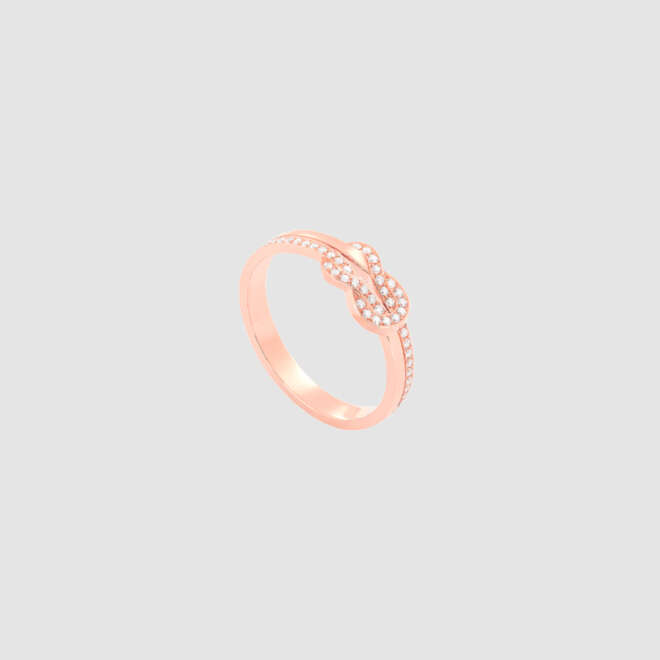 ANELLO CHANCE INFINIE IN ORO ROSA 18K E DIAMANTI