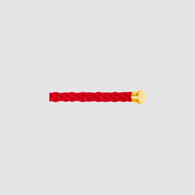 CABLE ROSSO PER BRACCIALE MODELLO GRANDE IN ORO GIALLO