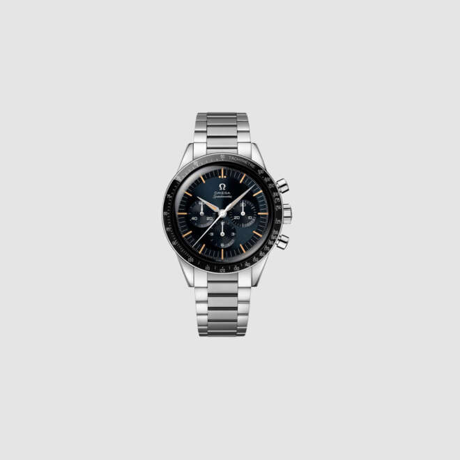 Speedmaster First OMEGA in Space 39,7 mm, acciaio su acciaio