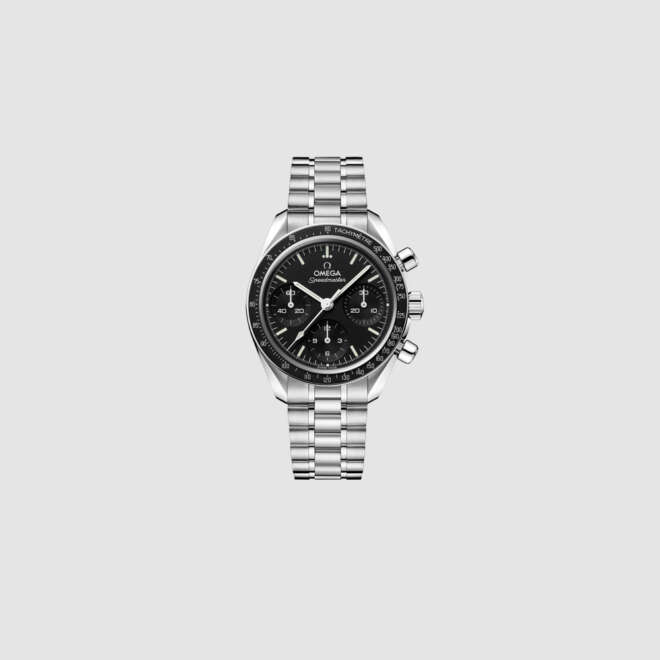 Speedmaster 38 38 mm, acciaio su acciaio