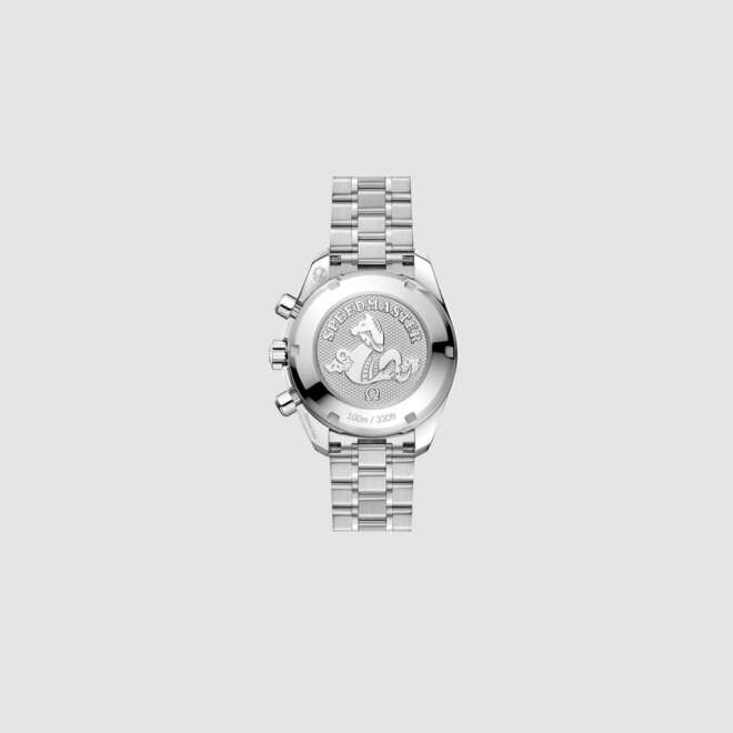 Speedmaster 38 38 mm, acciaio su acciaio
