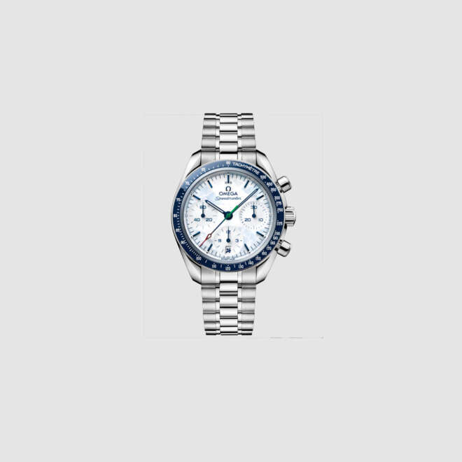 Speedmaster 38 38 mm, acciaio su acciaio